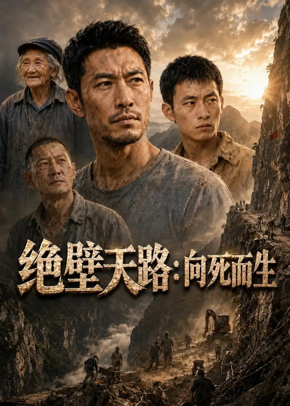 《绝壁天路：向死而生（69集）AI短剧》短剧封面