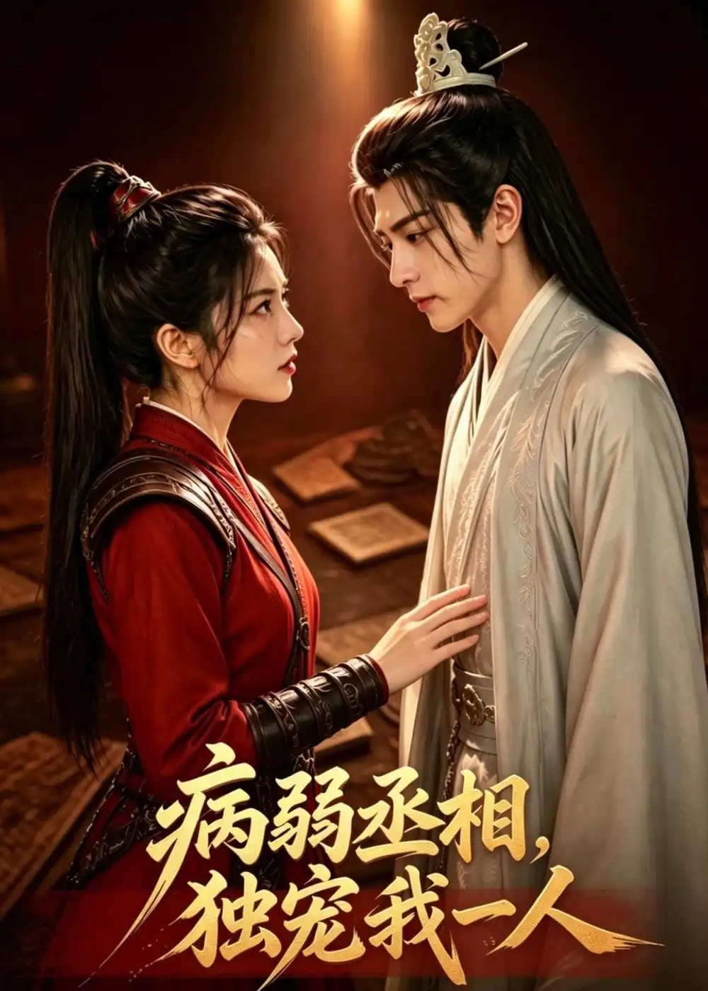 《病弱丞相，独宠我一人（43集）AI短剧（夸克网盘）》短剧封面