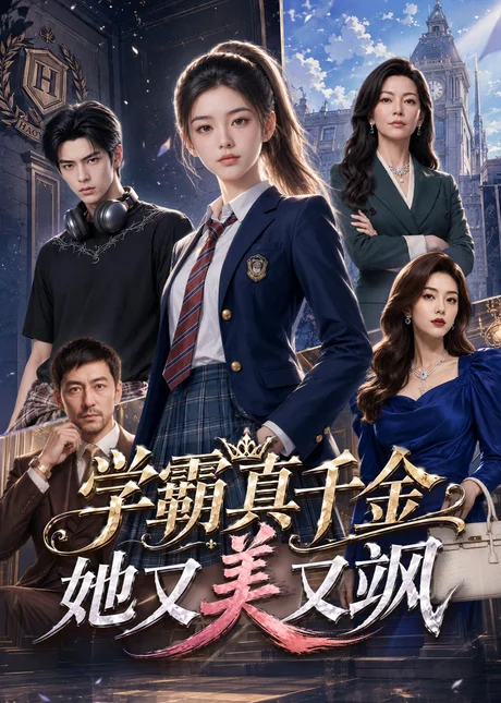 《学霸真千金她又美又飒（68集）（百度网盘）》短剧封面