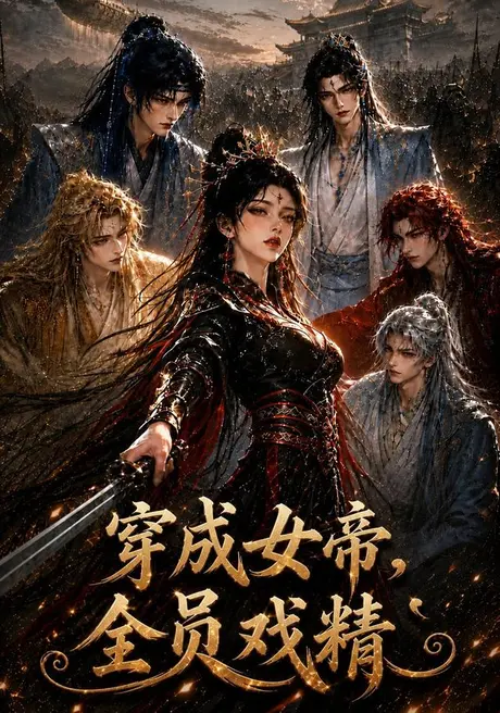 《穿成女帝，全员戏精（77集）（夸克网盘）》短剧封面