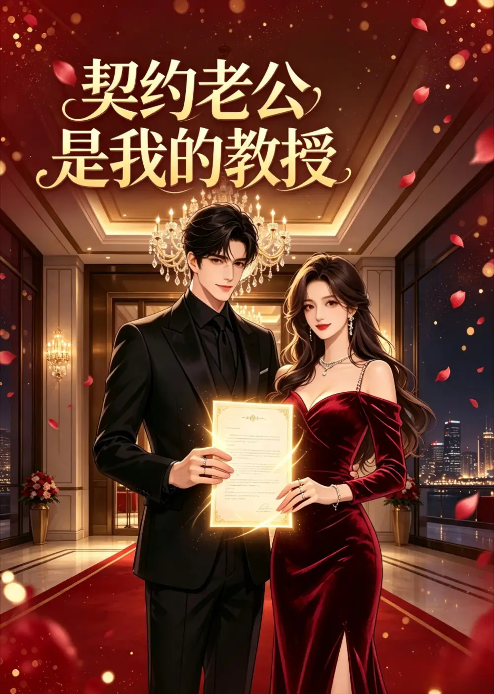 《契约老公是我的教授（59集）AI短剧 (2026)》短剧封面