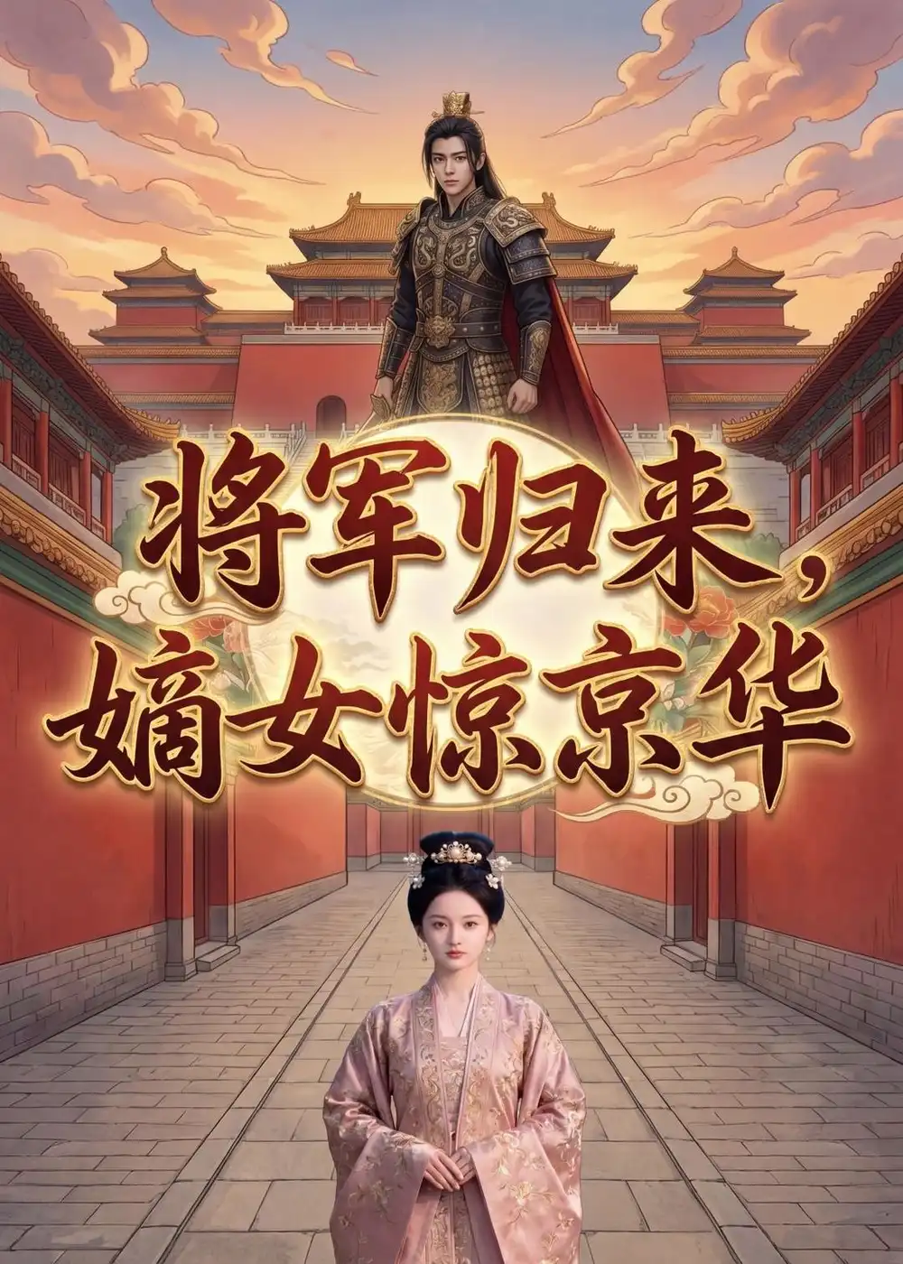 《将军归来，嫡女惊京华（70集）（夸克网盘）》短剧封面