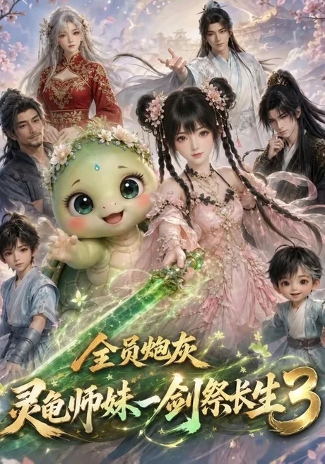 《全员炮灰，灵龟师妹一剑祭长生第三季（118集）（夸克网盘）》短剧封面