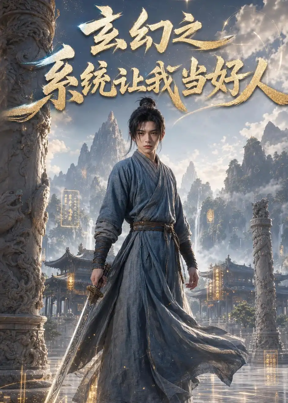 《玄幻之系统让我当好人（58集）AI短剧（夸克网盘）》短剧封面