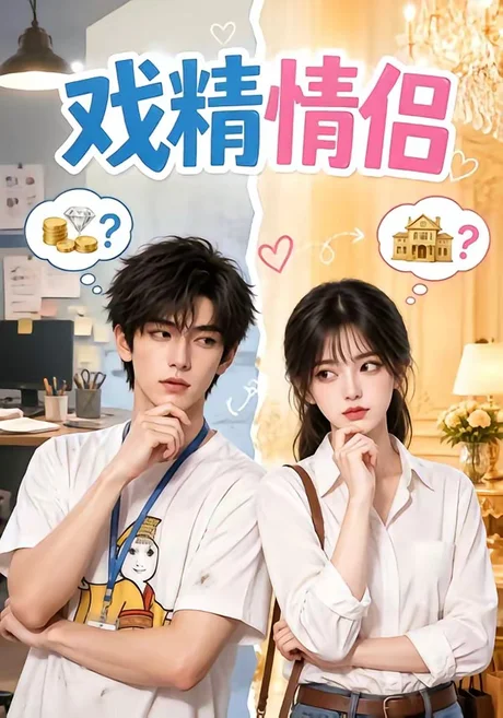 《戏精情侣（45集）（夸克网盘）》短剧封面