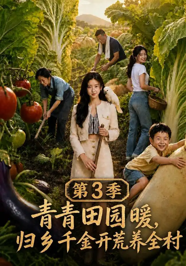 《青青田园暖，归乡千金开荒养全村第三季（97集）（夸克网盘）》短剧封面