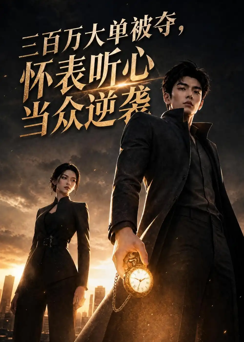 《三百万大单被夺，怀表听心当众逆袭（46集）AI短剧 (2026)》短剧封面