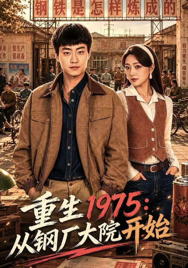 《重生1975：从钢厂大院开始（71集）郭榕声＆赵早儿（夸克网盘）》短剧封面