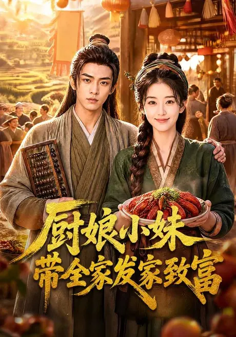 《厨娘小妹带全家发家致富(70集)(夸克网盘)》短剧封面