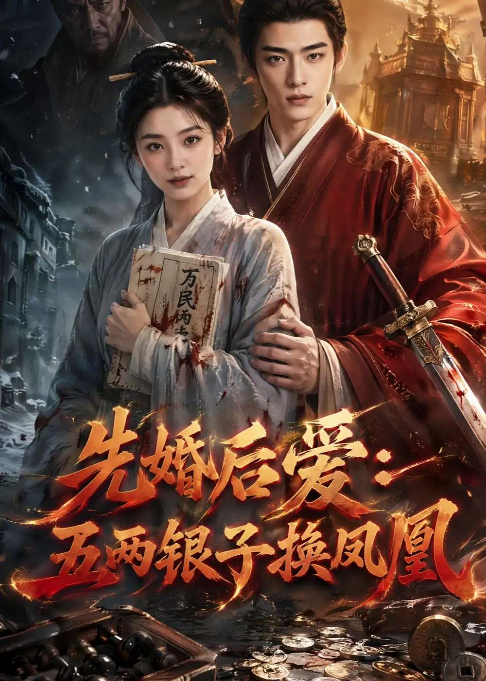 《先婚后爱：五两银子换凤凰（57集）（夸克网盘）》短剧封面