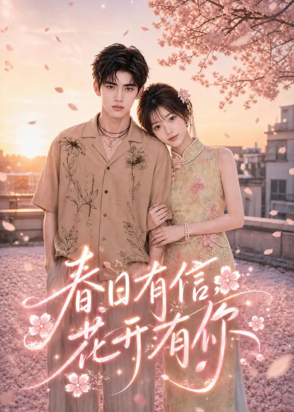 《春日有信,花开有你(69集)AI短剧 (2026)》短剧封面