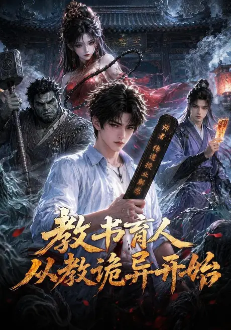 《教书育人从教诡异开始（67集）AI短剧（夸克网盘）》短剧封面