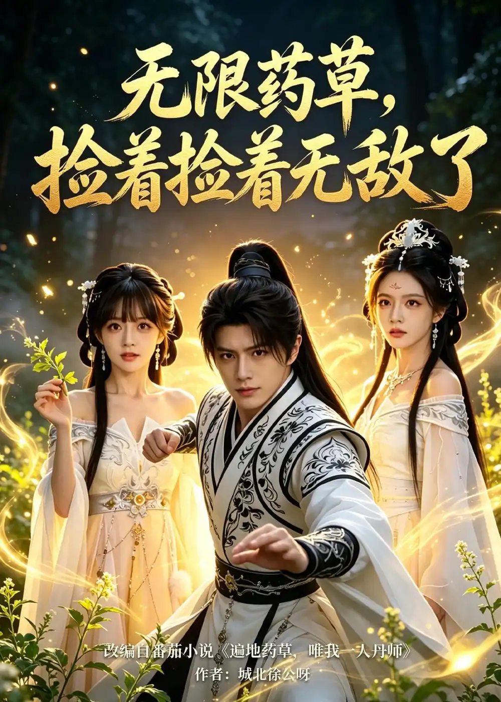 《无限药草:捡着捡着无敌了(70集)AI短剧 (2026)》短剧封面