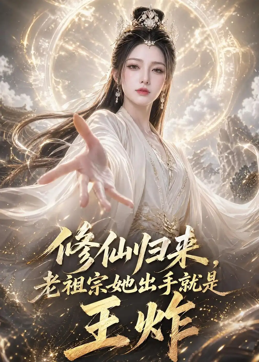 《修仙归来，老祖宗她出手就是王炸（75集）（夸克网盘）》短剧封面