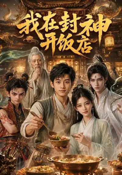 《我在封神开饭店(50集)AI短剧 (2026)》短剧封面