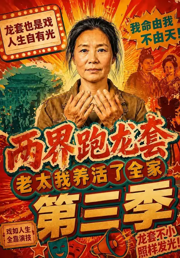 《两界跑龙套，老太我养活了全家第三季（80集）（夸克网盘）》短剧封面