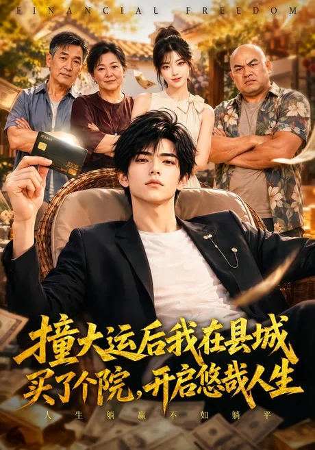 《撞大运后我在县城买了个院，开启悠哉人生（95集）（夸克网盘）》短剧封面