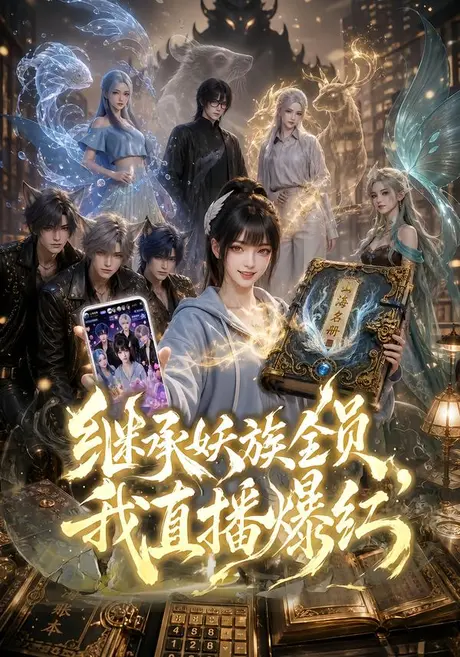 《继承妖族全员,我直播爆红(78集)(夸克网盘)》短剧封面