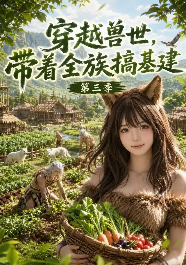 《穿越兽世，带着全族搞基建第三季（120集）（夸克网盘）》短剧封面