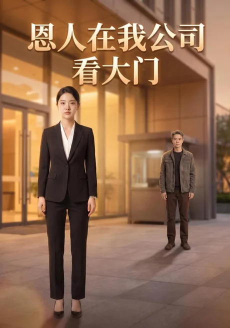 《恩人在我公司看大门(71集)AI短剧(夸克网盘)》短剧封面