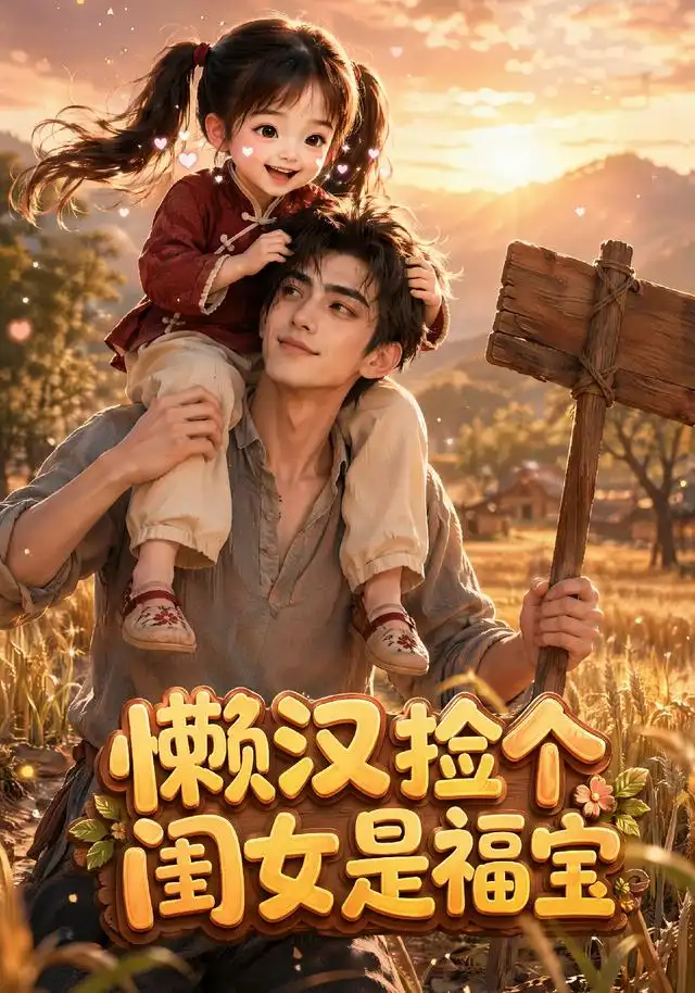 《懒汉捡个闺女是福宝（99集）（夸克网盘）》短剧封面