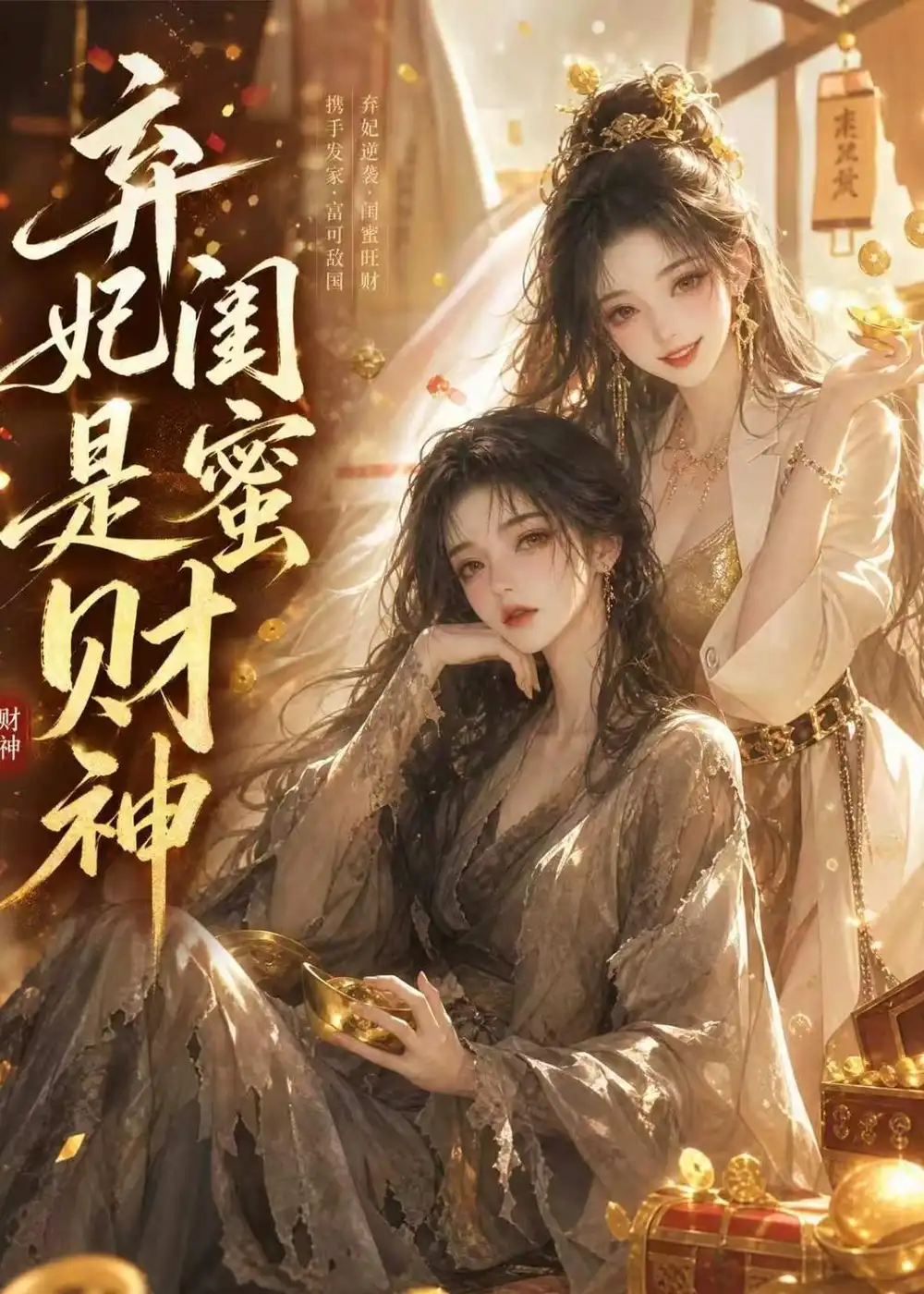 《弃妃闺蜜是财神（55集）（夸克网盘）》短剧封面