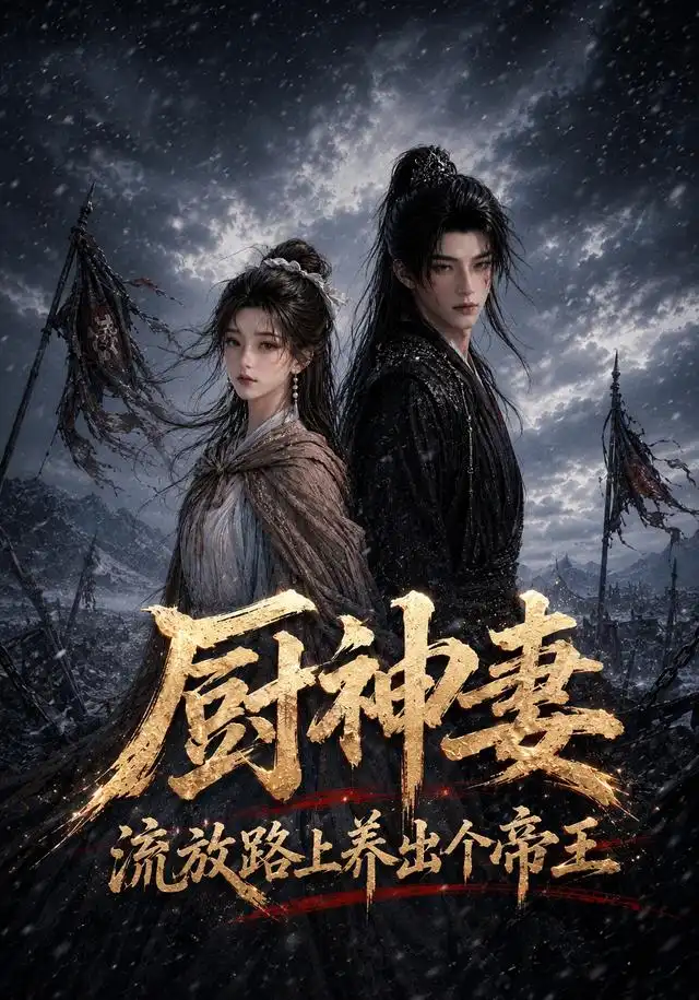 《厨神妻流放路上养出个帝王（41集）（夸克网盘）》短剧封面