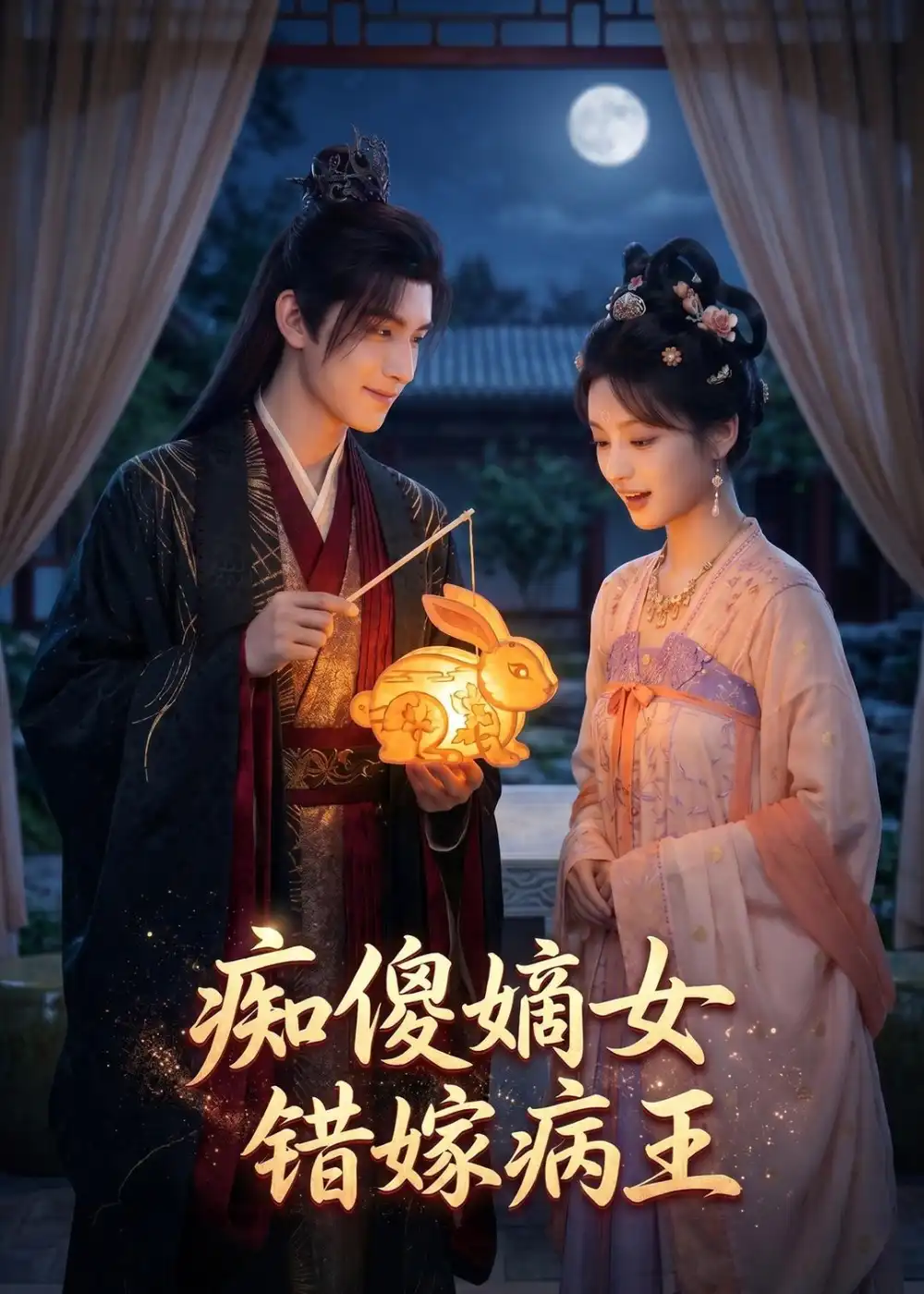 《痴傻嫡女错嫁病王（40集）AI短剧 (2026)》短剧封面