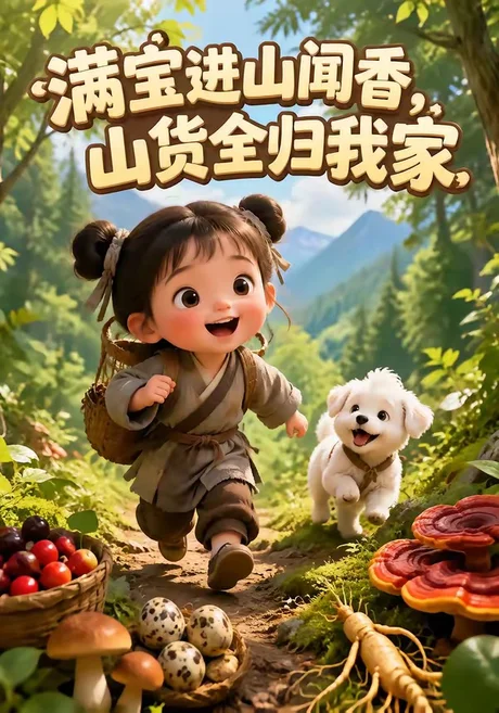 《满宝进山闻香，山货全归我家（203集）（夸克网盘）》短剧封面