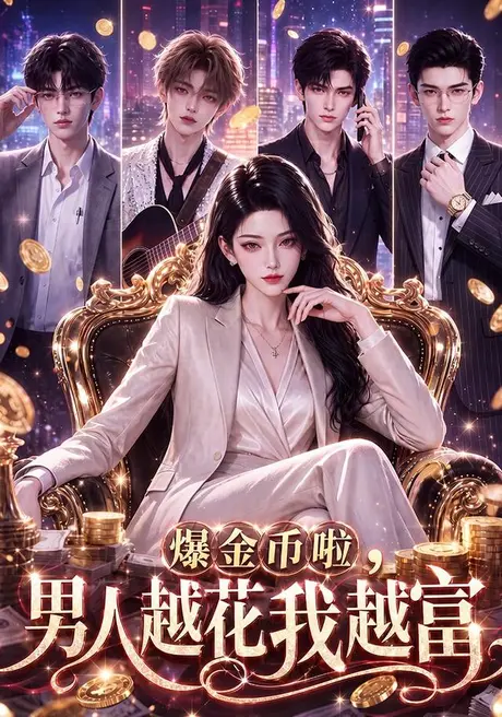 《爆金币啦，男人越花我越富（73集）（夸克网盘）》短剧封面