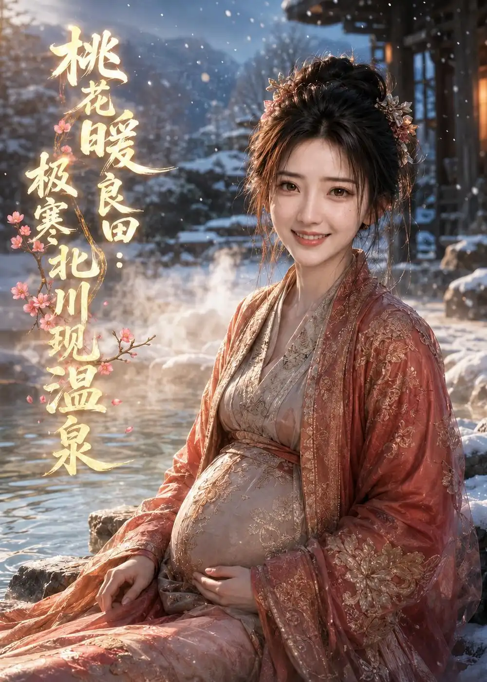 《桃花暖良田：极寒北川现温泉（111集）（夸克网盘）》短剧封面