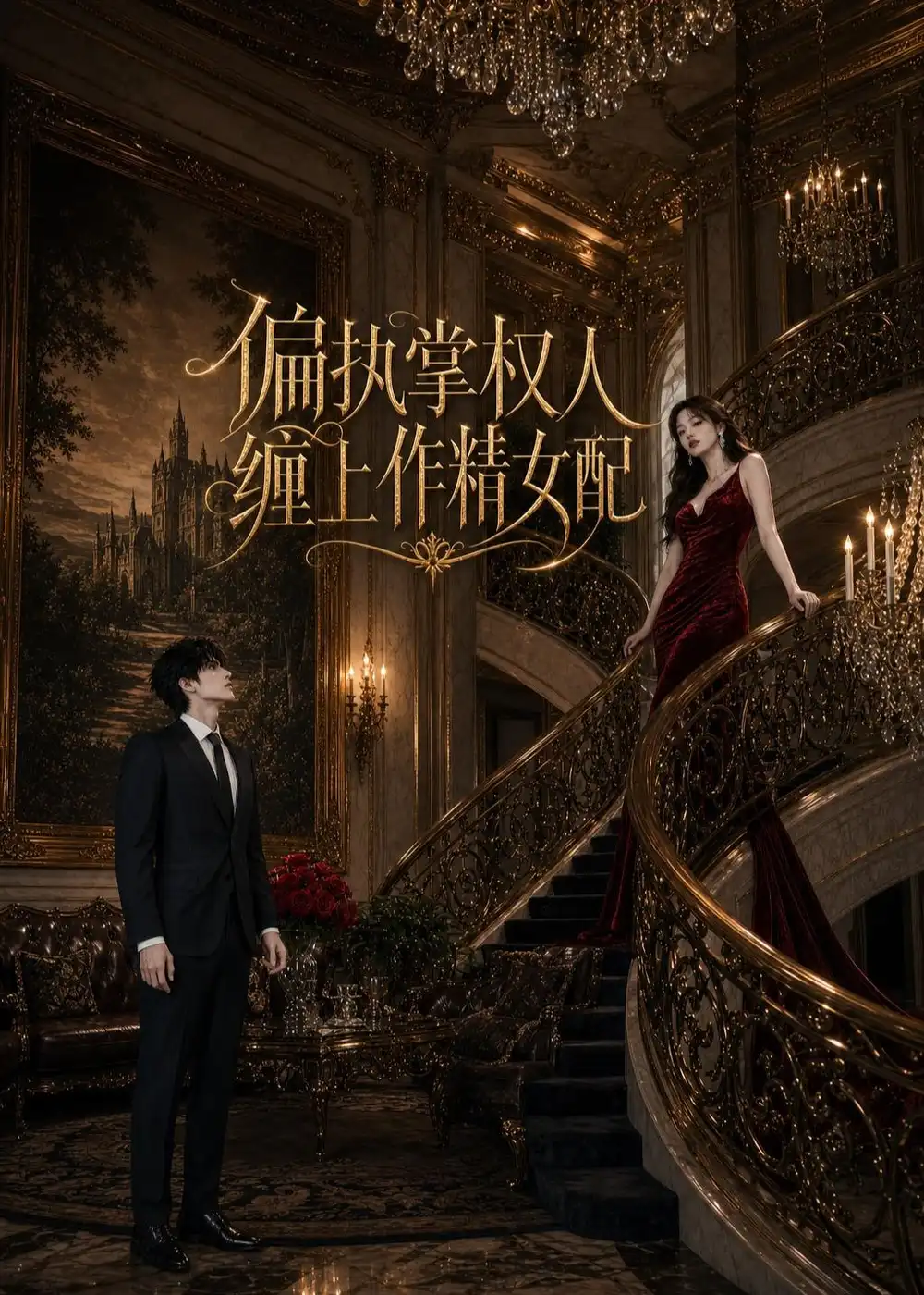 《偏执掌权人缠上作精女配(34集)(夸克网盘)》短剧封面
