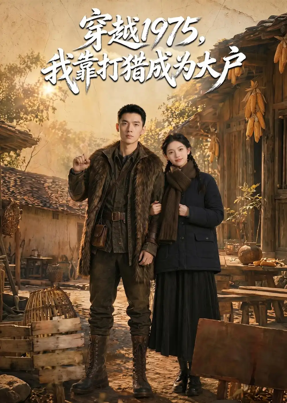 《穿越 1975，我靠打猎成为大户（86集）AI短剧 (2026)》短剧封面