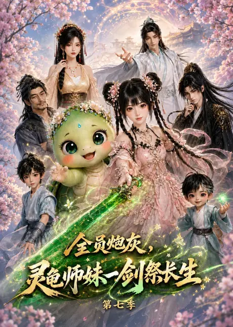 《全员炮灰，灵龟师妹一剑祭长生第七季（118集）（夸克网盘）》短剧封面