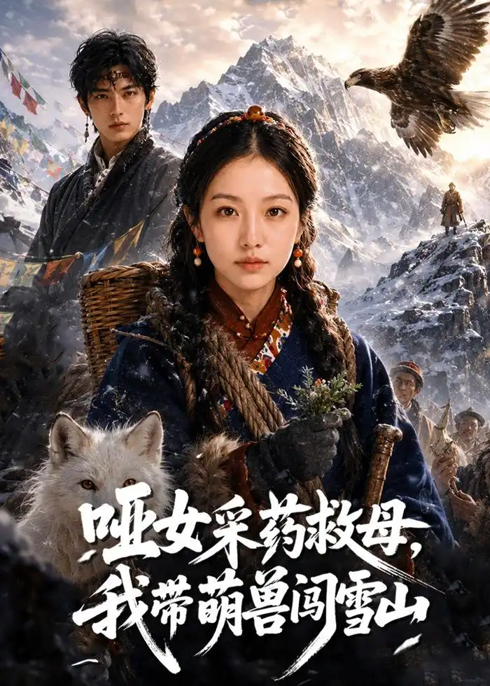 《哑女采药救母，我带萌兽闯雪山（82集）（夸克网盘）》短剧封面
