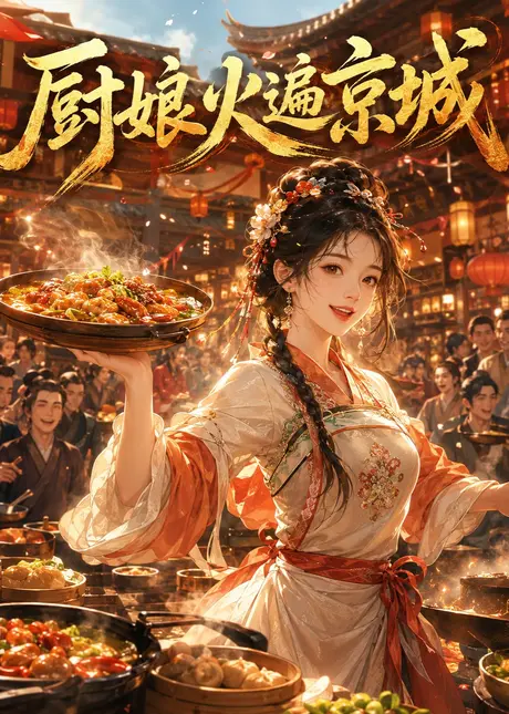 《厨娘火遍京城（99集）（夸克网盘）》短剧封面