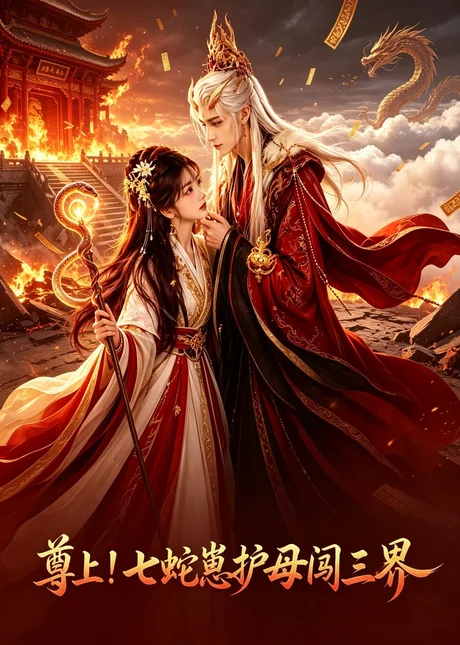 《尊上！七蛇崽护母闯三界（50集） AI短剧 (2026)》短剧封面