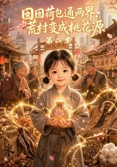 《囡囡荷包通两界，荒村变成桃花源第二季（21集）（夸克网盘）》短剧封面