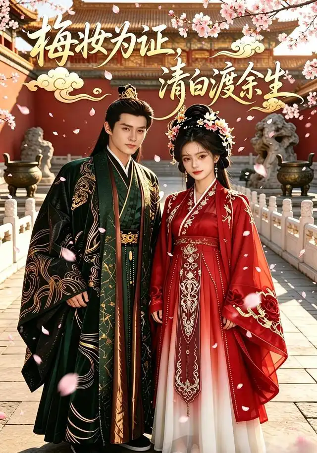 《梅妆为证，清白渡余生（47集）AI短剧（夸克网盘）》短剧封面