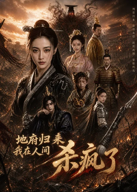 《地府归来，我在人间杀疯了（58集）AI短剧 (2026)》短剧封面