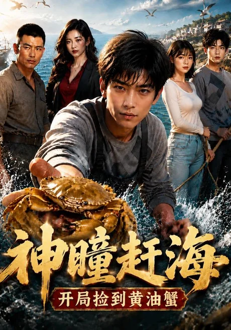 《神瞳赶海开局捡到黄油蟹(136集)(夸克网盘)》短剧封面