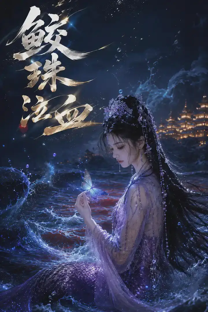 《鲛珠泣血（50集）AI短剧 (2026)》短剧封面