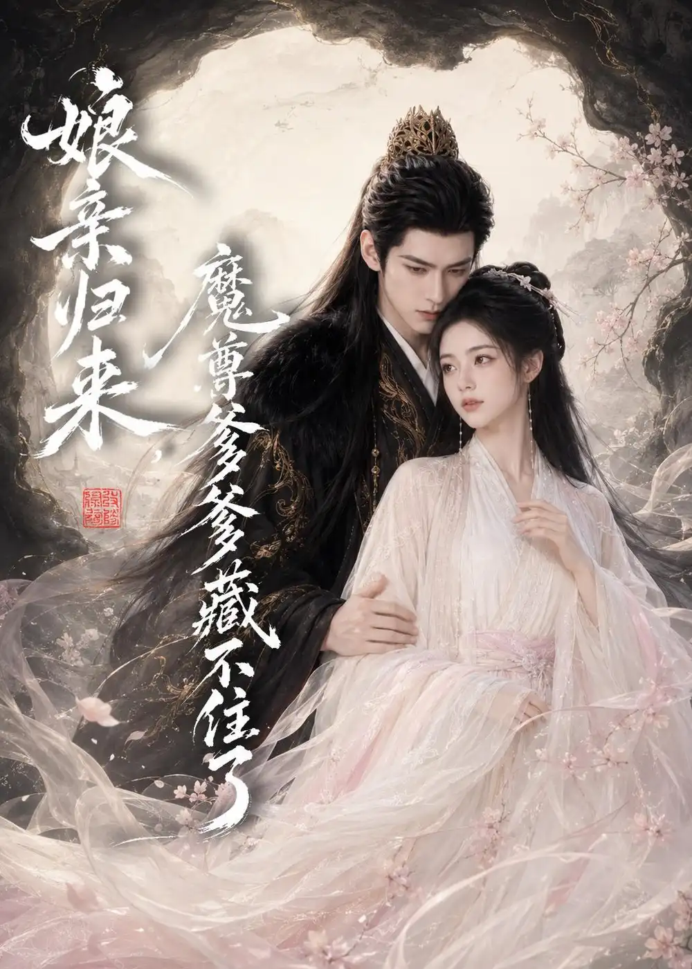 《娘亲归来，魔君爹爹藏不住了（77集）（夸克网盘）》短剧封面
