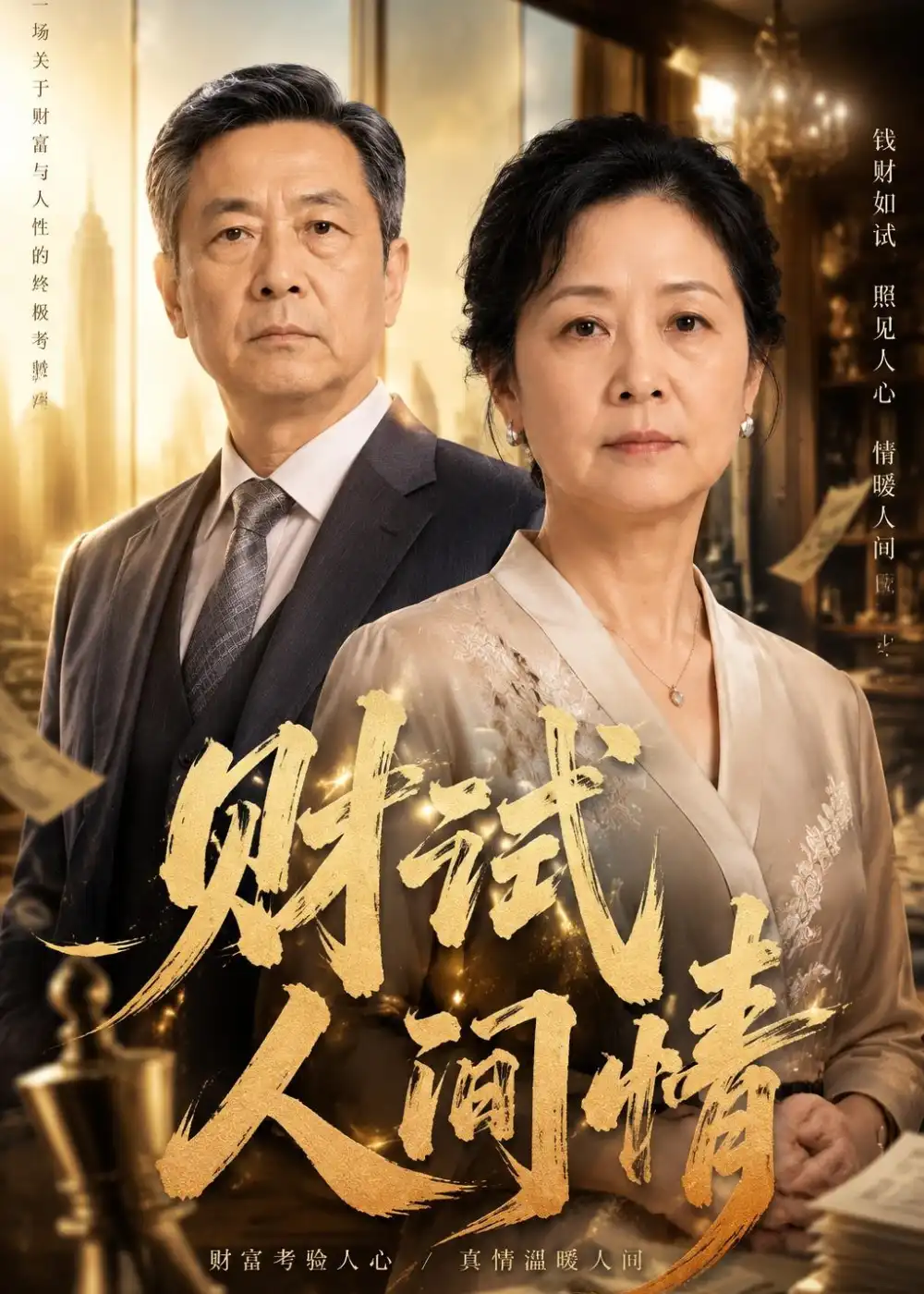 《财试人间情（56集）AI短剧（夸克网盘）》短剧封面