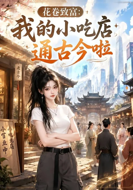 《花卷致富：我的小吃店通古今啦（89集）（百度网盘）》短剧封面