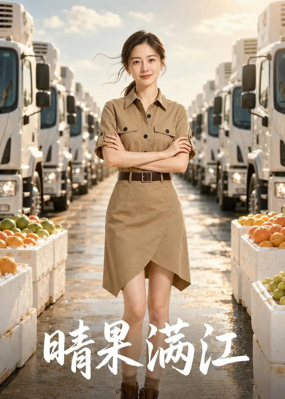 《晴果满江（42集）AI短剧 (2026)》短剧封面