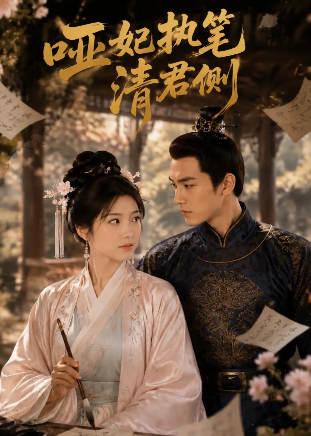 《哑妃执笔清君侧（66集）AI短剧 (2026)》短剧封面