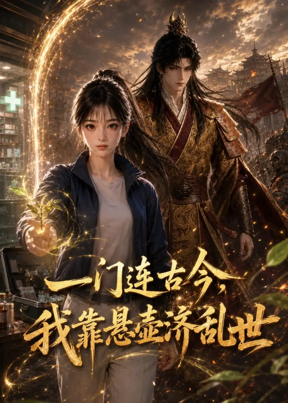 《一门连古今，我靠悬壶济乱世（56集）（夸克网盘）》短剧封面