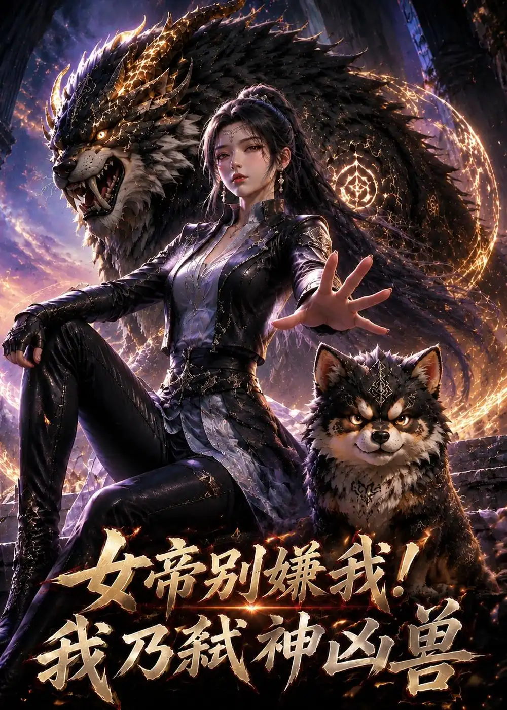 《女帝别嫌我!我乃弑神凶兽(90集)(夸克网盘)》短剧封面