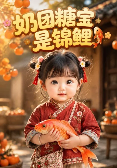 《奶团糖宝是锦鲤(134集)AI短剧(夸克网盘)》短剧封面
